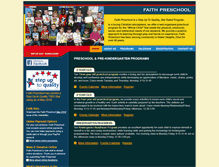 Tablet Screenshot of faithpreschool.com